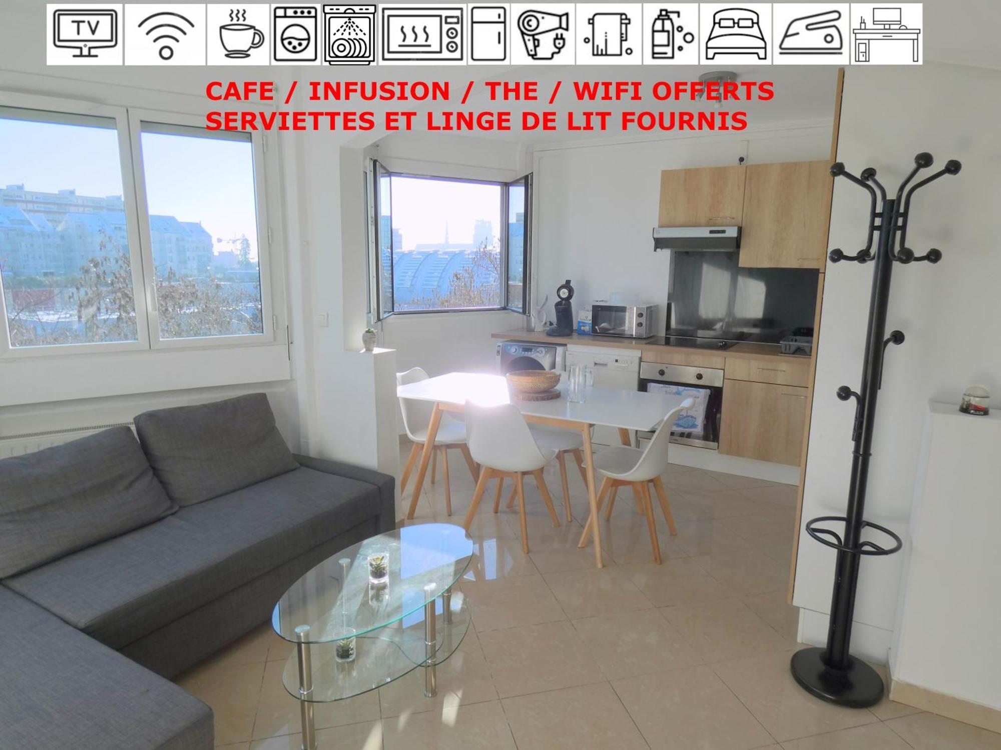 Ferienwohnung 37M2 Lumineux Face Gare Sncf, Wifi Et Cafe Et The Offerts Orléans Exterior foto